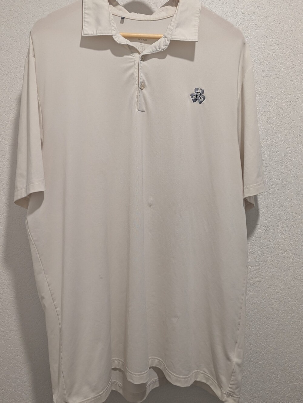 Adidas Primegreen Men's Performance Polo Shirt - XL Cream